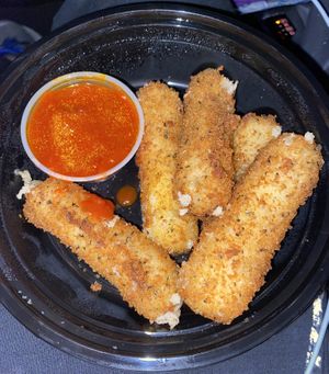 Vegan Mozzarella Sticks. at Triangle Tavern in Philadelphia