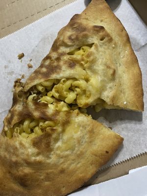 Mac and cheese calzone special   at Triangle Tavern in Philadelphia