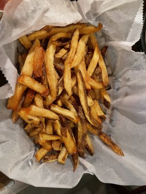 Fries of course   at Triangle Tavern in Philadelphia