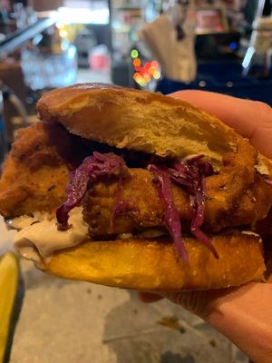 Vegan hot chicken! at Triangle Tavern in Philadelphia