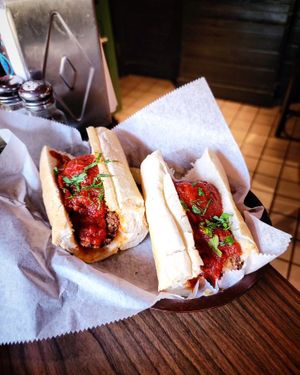 Vegan Meatball Sandwich at Triangle Tavern in Philadelphia