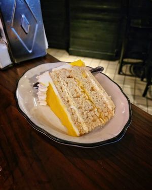 Vegan Treats Lemon Layer Cake at Triangle Tavern in Philadelphia