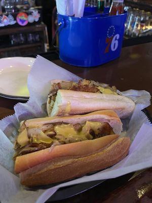 Vegan cheesesteak  at Triangle Tavern in Philadelphia