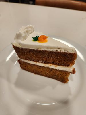 Vegan carrot cake (takeout) at Triangle Tavern in Philadelphia