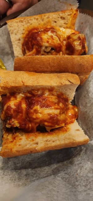 Vegan meatball parm at Triangle Tavern in Philadelphia