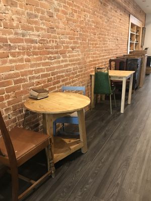 Seating at Not Only Juice in Willimantic