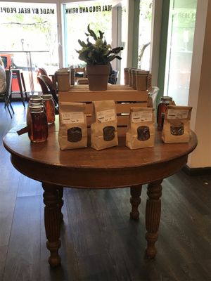 Read and seating  at Not Only Juice in Willimantic