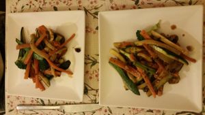 Verduras al wok  at Bicocina Organic in Madrid