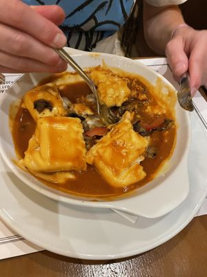 Tofu Francesinha  at Francesinhas Al Forno da Baixa in Porto