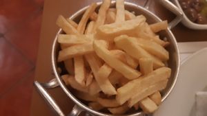 Fries at Francesinhas Al Forno da Baixa in Porto