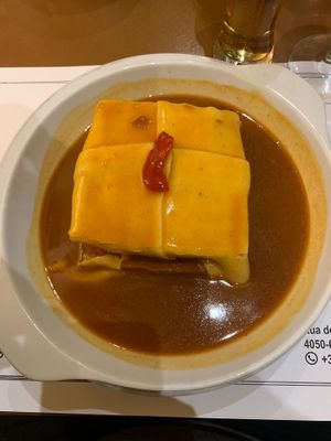 Seitan at Francesinhas Al Forno da Baixa in Porto