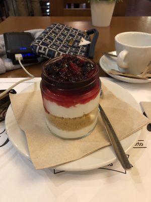  Vegan cheesecake   at Francesinhas Al Forno da Baixa in Porto