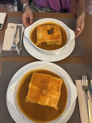 Tofu and tempeh Francesinhas  at Francesinhas Al Forno da Baixa in Porto