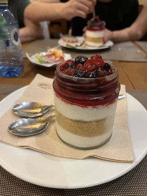 Cheesecake  at Francesinhas Al Forno da Baixa in Porto