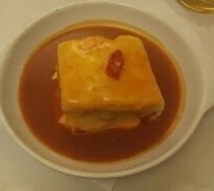 Seitan Francesinha  at Francesinhas Al Forno da Baixa in Porto