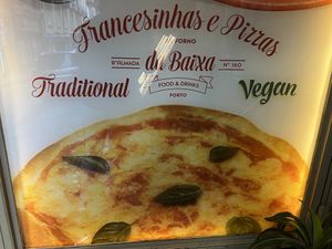 Many vegan options   at Francesinhas Al Forno da Baixa in Porto