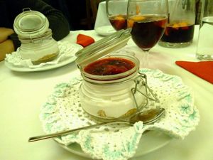 Cheesecake vegan at Francesinhas Al Forno da Baixa in Porto