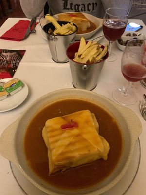 Tempeh francesinha  at Francesinhas Al Forno da Baixa in Porto