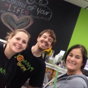 Bar owners on Left and employee  at Johnny's Garden in Sumter