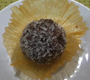 Energy ball at Bosco Verde Italian Vegan Restaurant in Ulaanbaatar