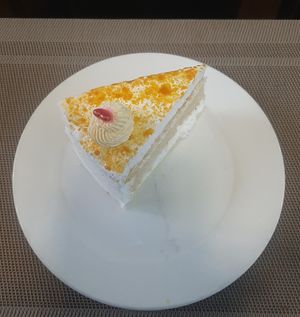 Cake at Bosco Verde Italian Vegan Restaurant in Ulaanbaatar