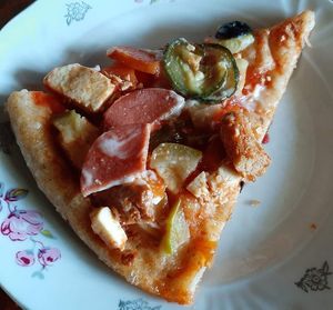 Pizza as a take-out at Vitos Vegan - Витос веган in Ulaanbaatar