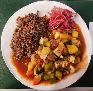 Goulash at Vitos Vegan - Витос веган in Ulaanbaatar