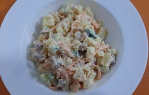 Potato salad at Vitos Vegan - Витос веган in Ulaanbaatar