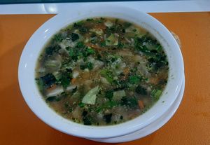 Lentil soup at Vitos Vegan - Витос веган in Ulaanbaatar