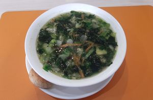 Seaweed soup at Vitos Vegan - Витос веган in Ulaanbaatar