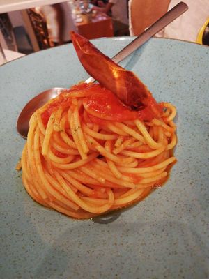 Spaghetti at SaleRosso in Antiparos