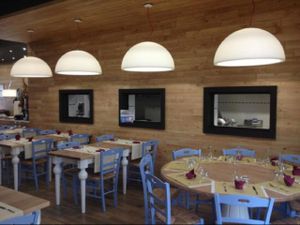 main room with kitchen view at Primo in Otranto