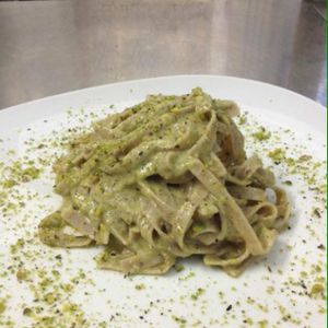 kamuy tagliatelle with pistachio pesto at Primo in Otranto