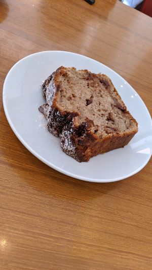 Vegan Banana bread at Airtime Cafe in Lauterbrunnen