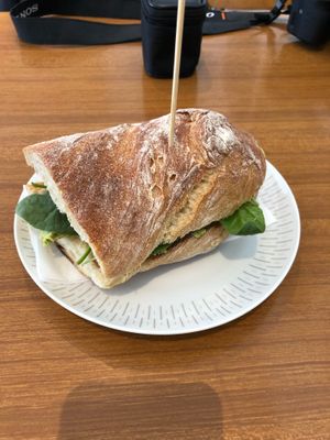 Sandwich at Airtime Cafe in Lauterbrunnen