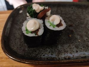 Vegan mayo at Youmiko Sushi in Krakow