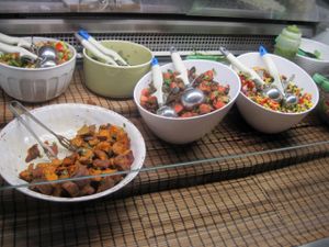 Some of the salad. at Panthere Verte - St. Denis in Montreal