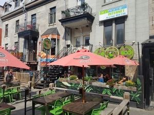 outside at Panthere Verte - St. Denis in Montreal
