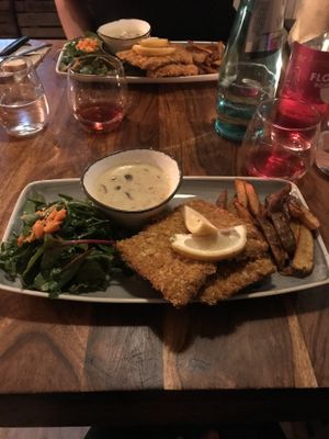 Vegan schnitzel  at Paletti Die Genuss Bar in Neu-isenburg