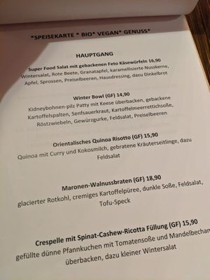 menu at Paletti Die Genuss Bar in Neu-isenburg