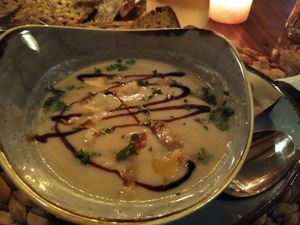 Lovely sellery and apple soup at Paletti Die Genuss Bar in Neu-isenburg