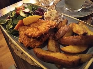 Soy Schnitzel! So good at Paletti Die Genuss Bar in Neu-isenburg