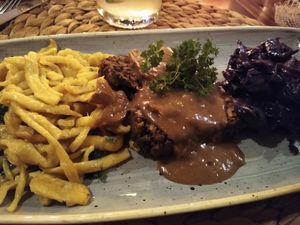 Classic German roast with Spätzle at Paletti Die Genuss Bar in Neu-isenburg