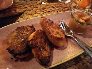 Dessert: roasted bread at Paletti Die Genuss Bar in Neu-isenburg