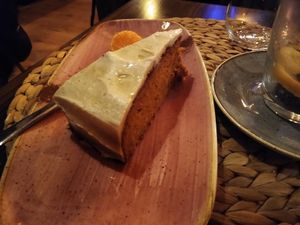 Dessert: carrot cake at Paletti Die Genuss Bar in Neu-isenburg