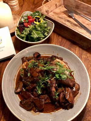 Mushroom goulash   at Paletti Die Genuss Bar in Neu-isenburg