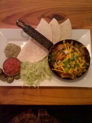 Pulled Jackfruit Fajitas at The Bohemian in Newcastle Upon Tyne