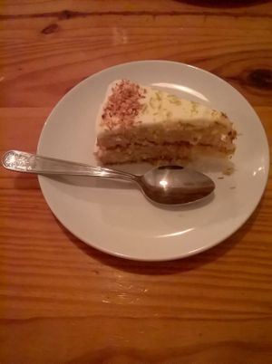 Coconut and Lime Cake at The Bohemian in Newcastle Upon Tyne