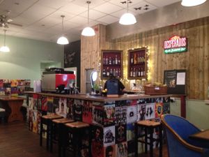 The bar area at The Bohemian in Newcastle Upon Tyne