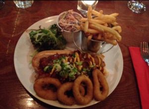 The Chilli dog at The Bohemian in Newcastle Upon Tyne
